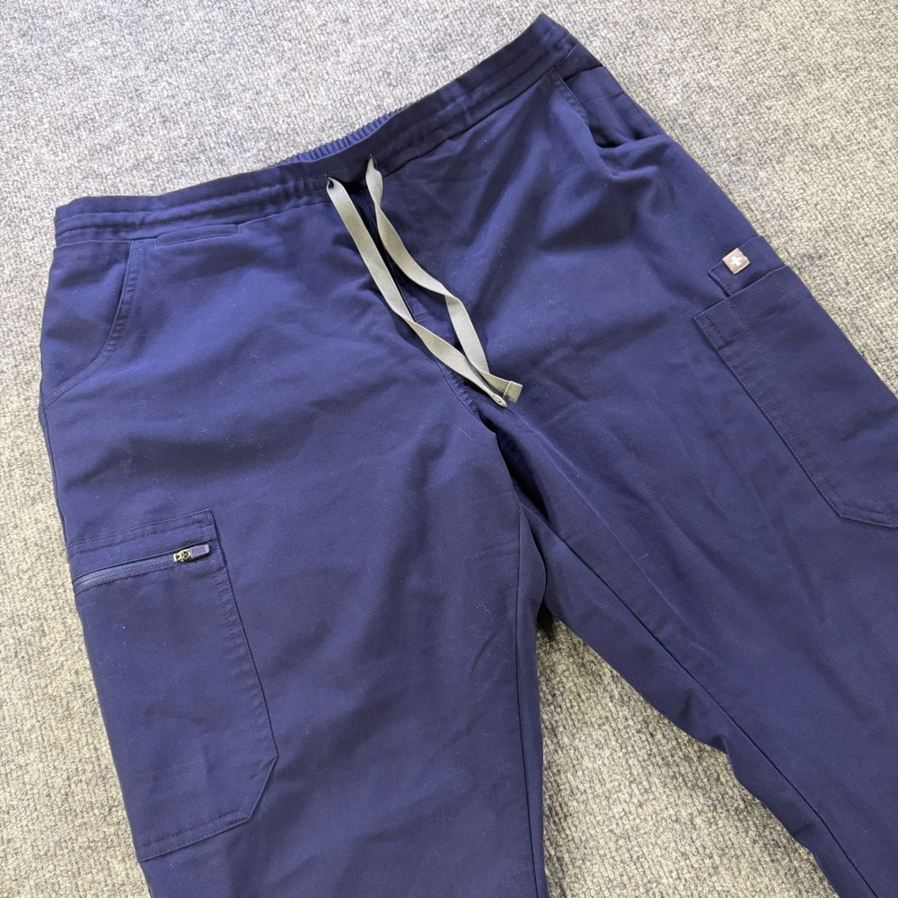 FIGS Technical Collection Navy Blue Scrub Pants Womens Large Petite TW2000P